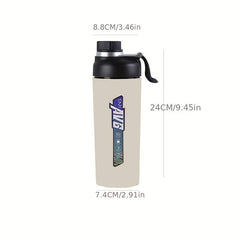 22oz Ceramic Thermal Sports Water Bottle Insulated for Hot/Cold Drinks
