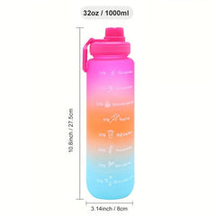 32oz BPA Plastic Water Bottle for Fitness & Hiking