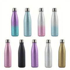 Glitter Vacuum Flask Stainless Steel Insulated Water Bottle