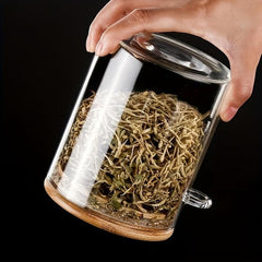 4 Sets Airtight Glass Jars With Lids And Spoons Clear Spice Jars