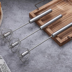 Stainless Steel Hand Push Whisk Egg Beater Egg Blender