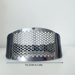 Stainless Steel Garlic Press Mincer Crusher Kitchen Gadget