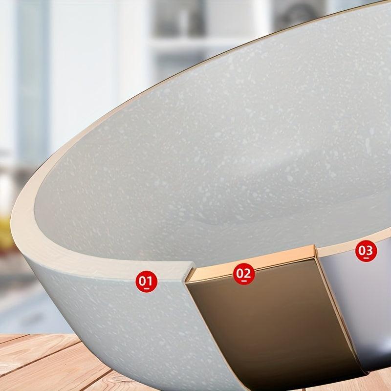 Nonstick Frying Pan 19 Stone Skillet Egg Fry Pan Pancake Pan