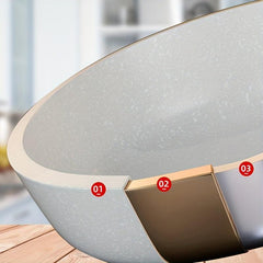 Nonstick Frying Pan 19 Stone Skillet Egg Fry Pan Pancake Pan