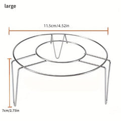 1pc Pot Rack Triangular Steaming Rack Household Kitchen Steaming Rack