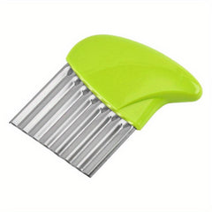 Crinkle Cutter Wavy Chopper Stainless Steel Blade Kitchen Tool