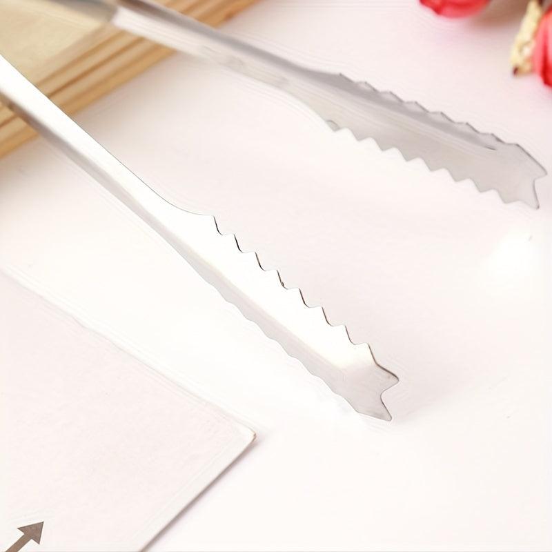 5pcs Stainless Steel Food Tongs Buffet Barbecue Ice Tongs