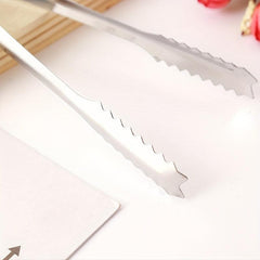 5pcs Stainless Steel Food Tongs Buffet Barbecue Ice Tongs