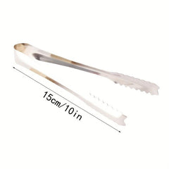 5pcs Stainless Steel Food Tongs Buffet Barbecue Ice Tongs