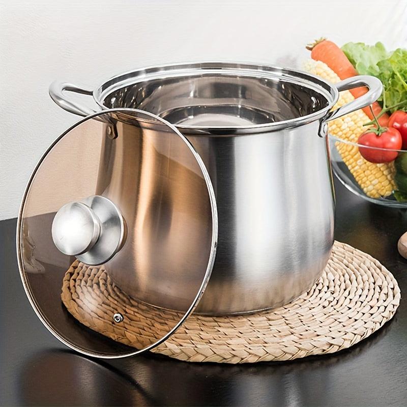 Stainless Steel 22cm Large Stockpot Soup Pot Kitchen Utensils