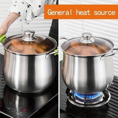 Stainless Steel 22cm Large Stockpot Soup Pot Kitchen Utensils