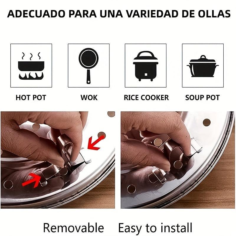 Telescopic Stainless Steel Steamer Basket Foldable Steaming Rack