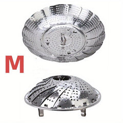 Telescopic Stainless Steel Steamer Basket Foldable Steaming Rack