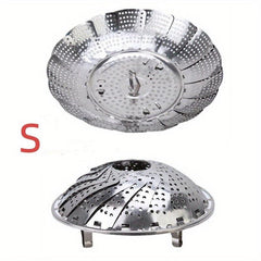 Telescopic Stainless Steel Steamer Basket Foldable Steaming Rack