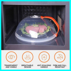 Microwave Plate Food Guard Lid with Handle