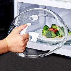 Microwave Plate Food Guard Lid with Handle