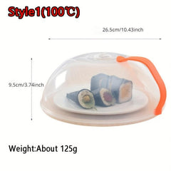 Microwave Plate Food Guard Lid with Handle