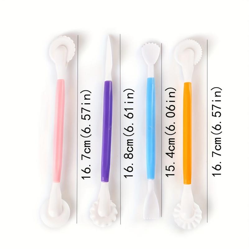 4pcs Fondant Modeling Tools Set Cake Decorating Sculpting Tools Set