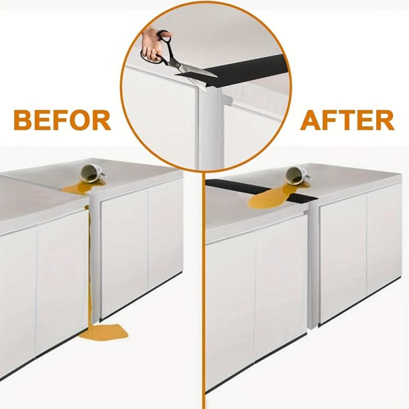 2pcs Silicone Kitchen Counter Gap Cover Heat Resistant Gap Filler