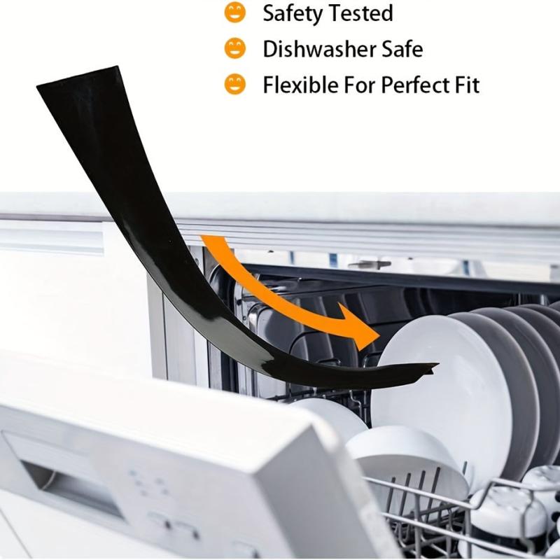 2pcs Silicone Kitchen Counter Gap Cover Heat Resistant Gap Filler