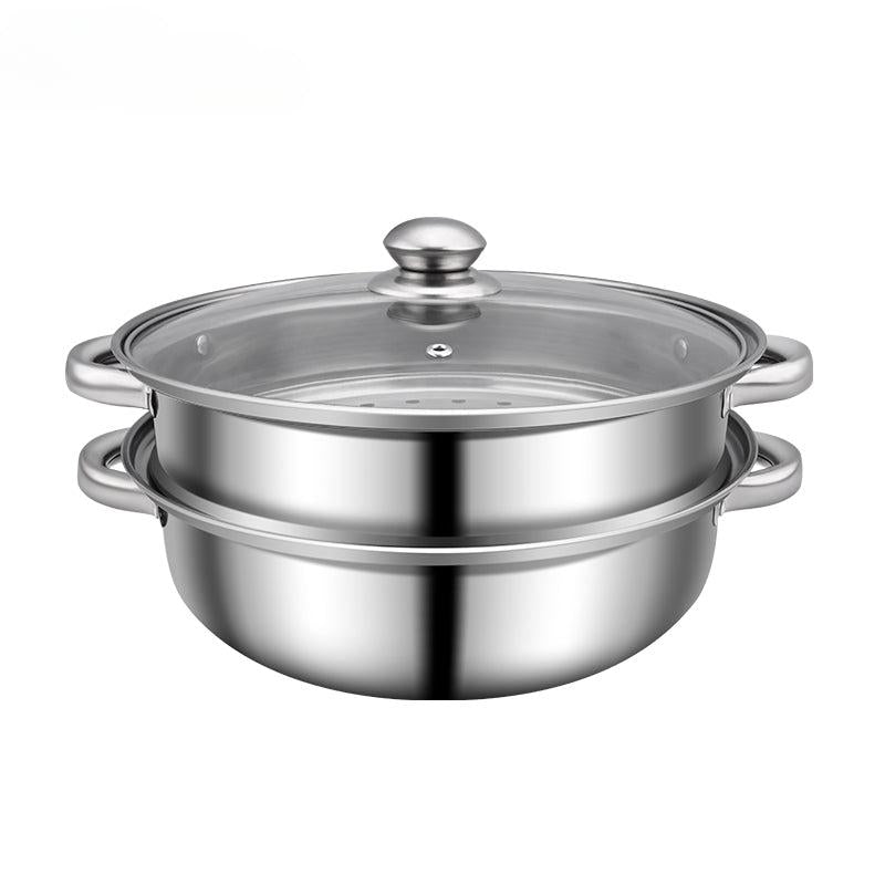 Purpose Stainless Steel Steamer Set with Lid Vegetarian Cooking Healthy Meals
