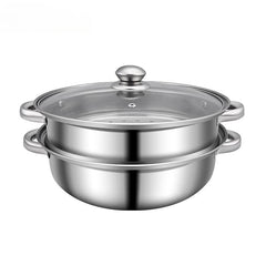 Purpose Stainless Steel Steamer Set with Lid Vegetarian Cooking Healthy Meals