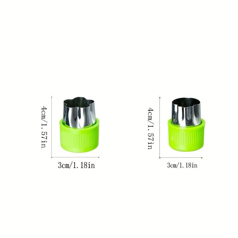 9pcs Stainless Steel Veggie Cutters Flower Mold Kitchen Gadget