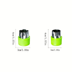 9pcs Stainless Steel Veggie Cutters Flower Mold Kitchen Gadget