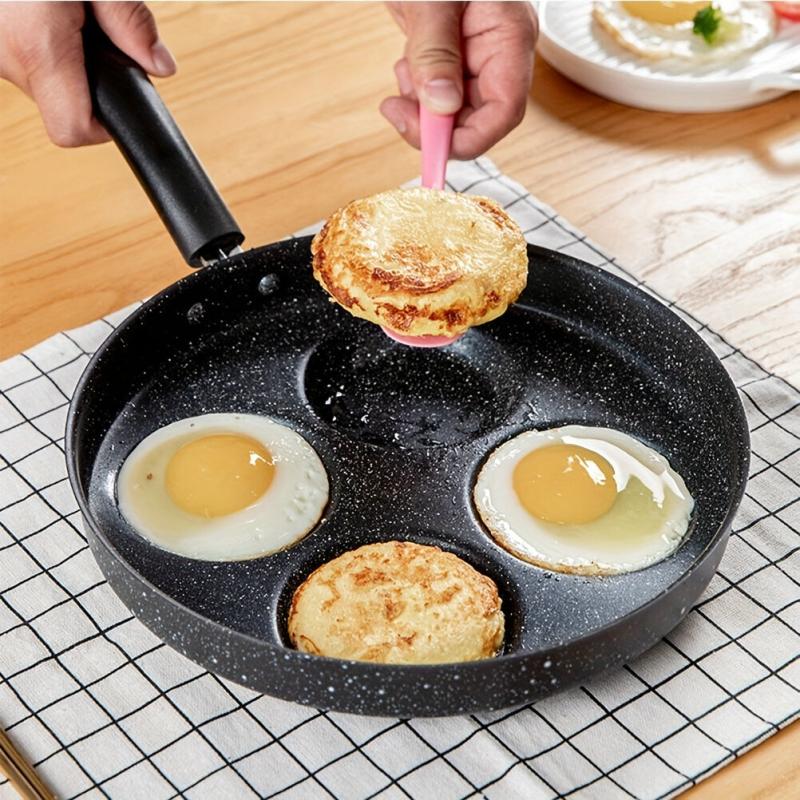 Non Stick Egg Frying Pan 4.7 Holes Round Pancake Pan Mini Pancakes