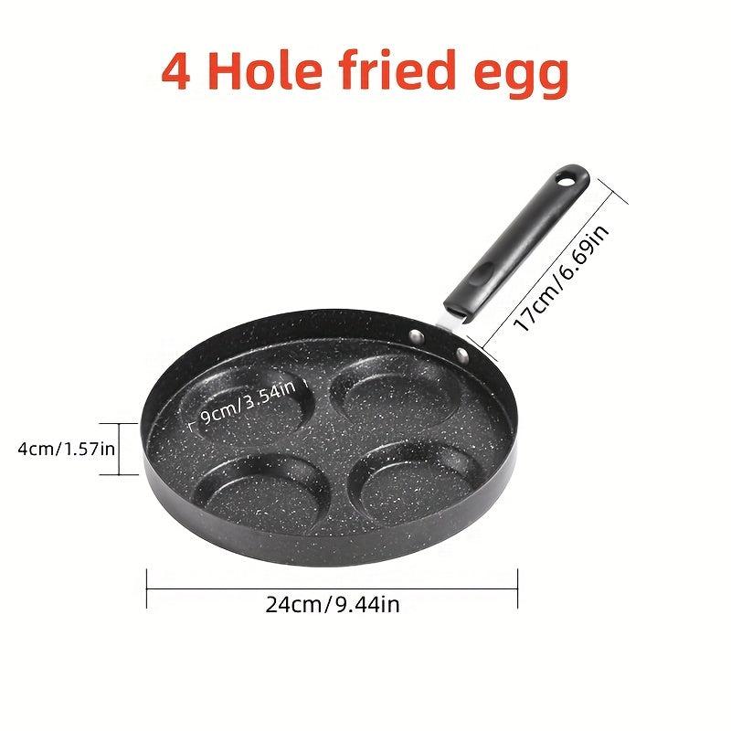 Non Stick Egg Frying Pan 4.7 Holes Round Pancake Pan Mini Pancakes