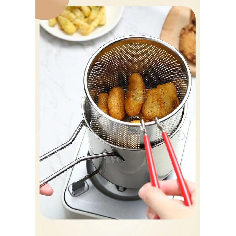 Japanese Tempura Frying Pot for French Fries, Chicken & More