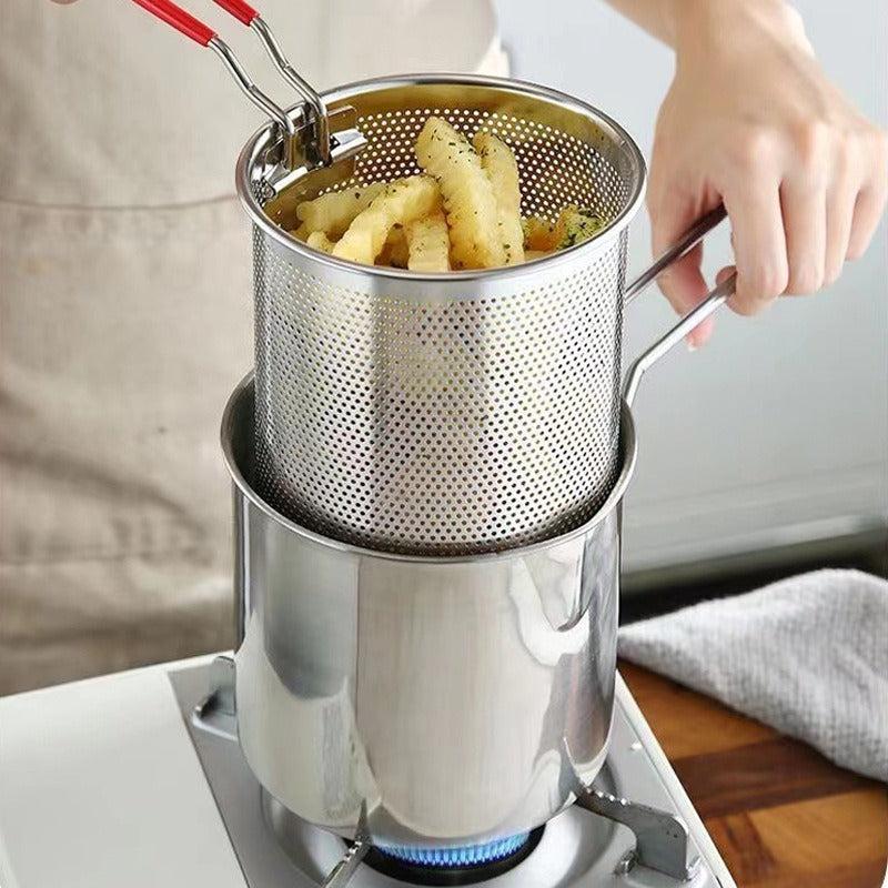 Japanese Tempura Frying Pot for French Fries, Chicken & More