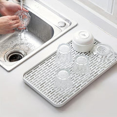 Double Layer Dish Drain Tray for Kitchen Counter