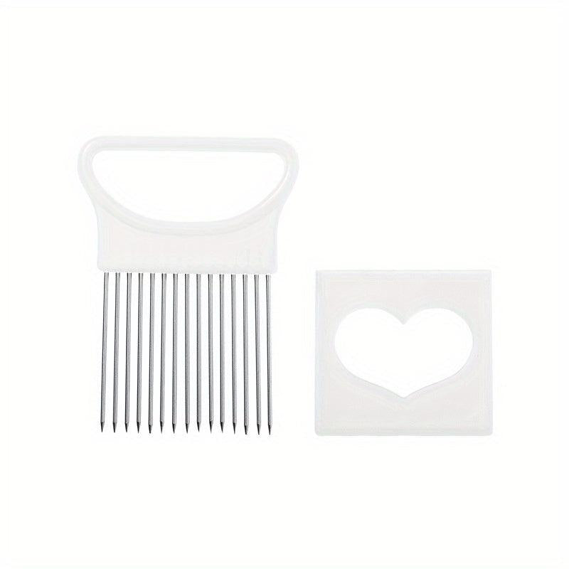 Stainless Steel Onion Holder For Slicing Onion Cutter Kitchen Gadgets