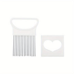 Stainless Steel Onion Holder For Slicing Onion Cutter Kitchen Gadgets