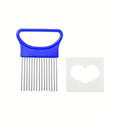 Stainless Steel Onion Holder For Slicing Onion Cutter Kitchen Gadgets
