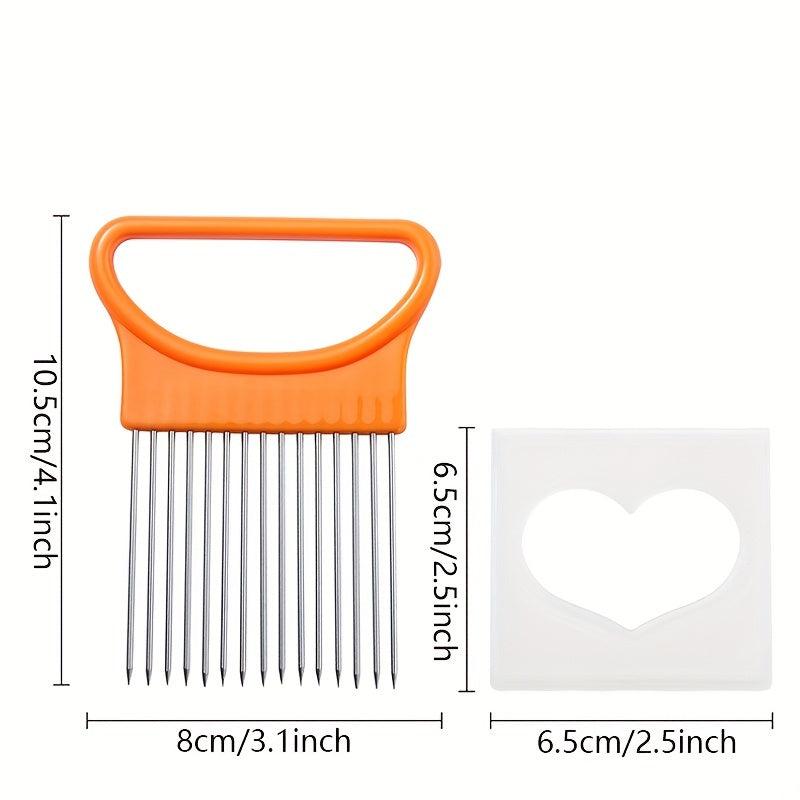 Stainless Steel Onion Holder For Slicing Onion Cutter Kitchen Gadgets