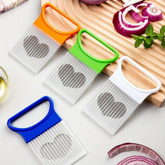 Stainless Steel Onion Holder For Slicing Onion Cutter Kitchen Gadgets