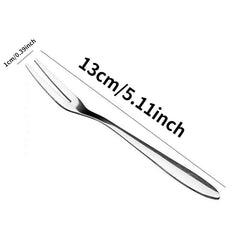 5pcs Thickened Stainless Steel Dessert Forks