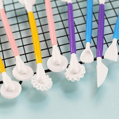 4pcs Fondant Carving Tools Clay Modeling Set for DIY Crafts Cake Decor