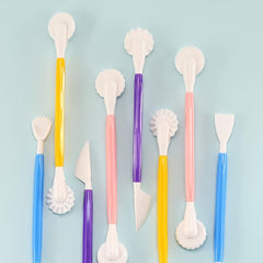 4pcs Fondant Carving Tools Clay Modeling Set for DIY Crafts Cake Decor