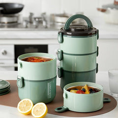 Stackable Lunch Box Stainless Steel Durable Bento Box For Office Travel