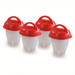 Non Stick Silicone Egg Poacher - Easy Hard Boiled Egg Maker
