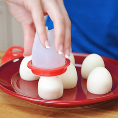 Non Stick Silicone Egg Poacher - Easy Hard Boiled Egg Maker