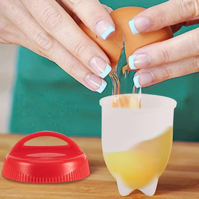 Non Stick Silicone Egg Poacher - Easy Hard Boiled Egg Maker