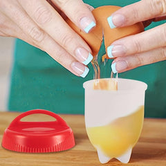 Non Stick Silicone Egg Poacher - Easy Hard Boiled Egg Maker