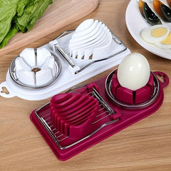 2-In-1 Stainless Steel Egg Slicer Kitchen Gadget