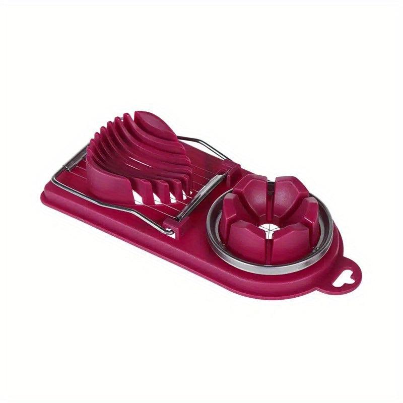 2-In-1 Stainless Steel Egg Slicer Kitchen Gadget