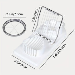2-In-1 Stainless Steel Egg Slicer Kitchen Gadget
