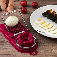 2-In-1 Stainless Steel Egg Slicer Kitchen Gadget